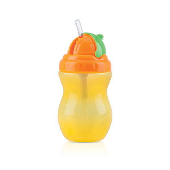 Nuby Insulted Decorative Flip It Beaker Toddler Non-Spill Easy Travel Cup 270ml 