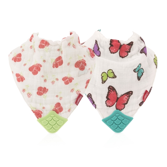 nuby muslin teether bib