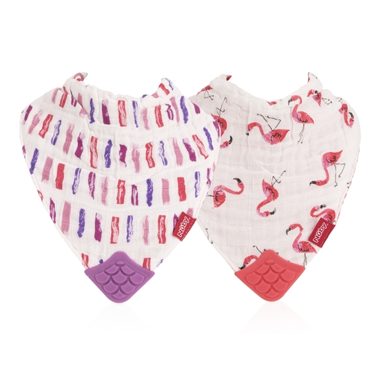 nuby muslin teether bib