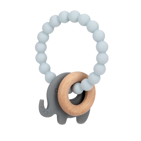 Nuby South Africa. Wood Silicone Natural Teether Ring