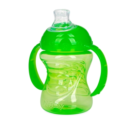 Nuby Australia. No-Spill™ Twin Handle Silicone Spout Cup