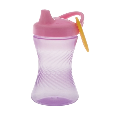 Picture of Nuby Easy Grip Hard Spout Cup with Carabiner 300ml Pink/Purple